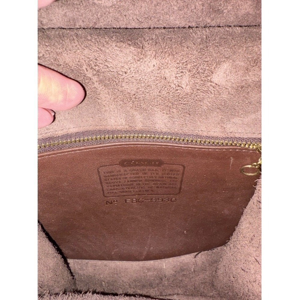 Vintage Coach Murphy Bag 9930 Mahogany Leather 1998 USA Crossbody - Picture 5 of 11